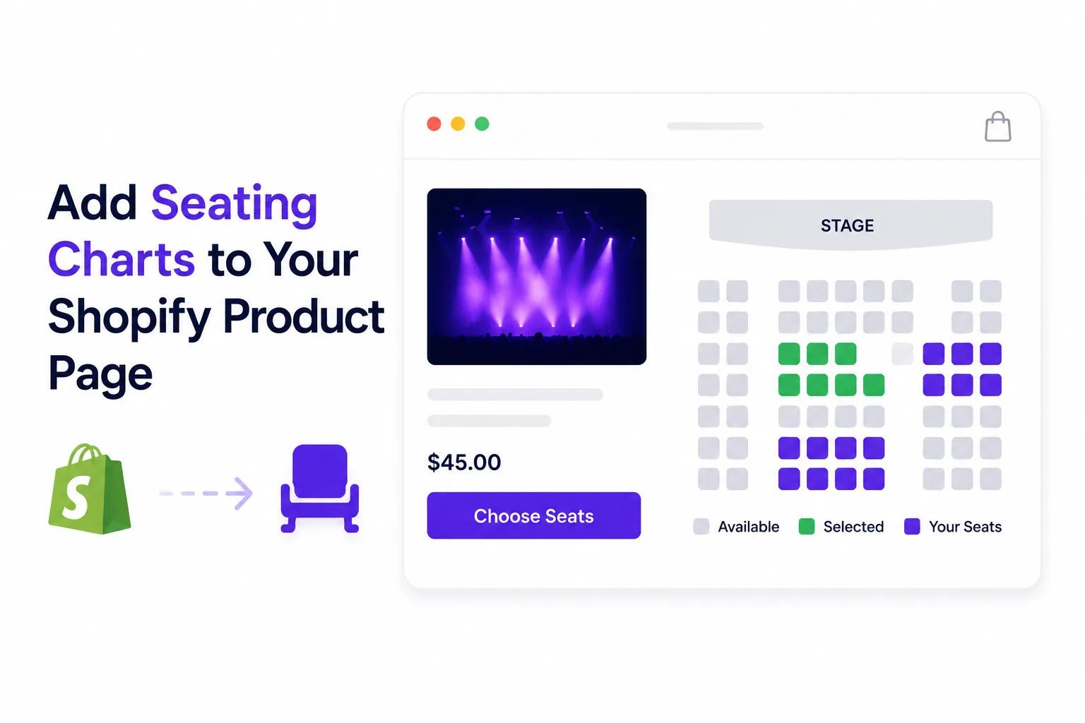 Add Seating Charts to Your Shopify Product Page: Reserved Seating for Shopify Events