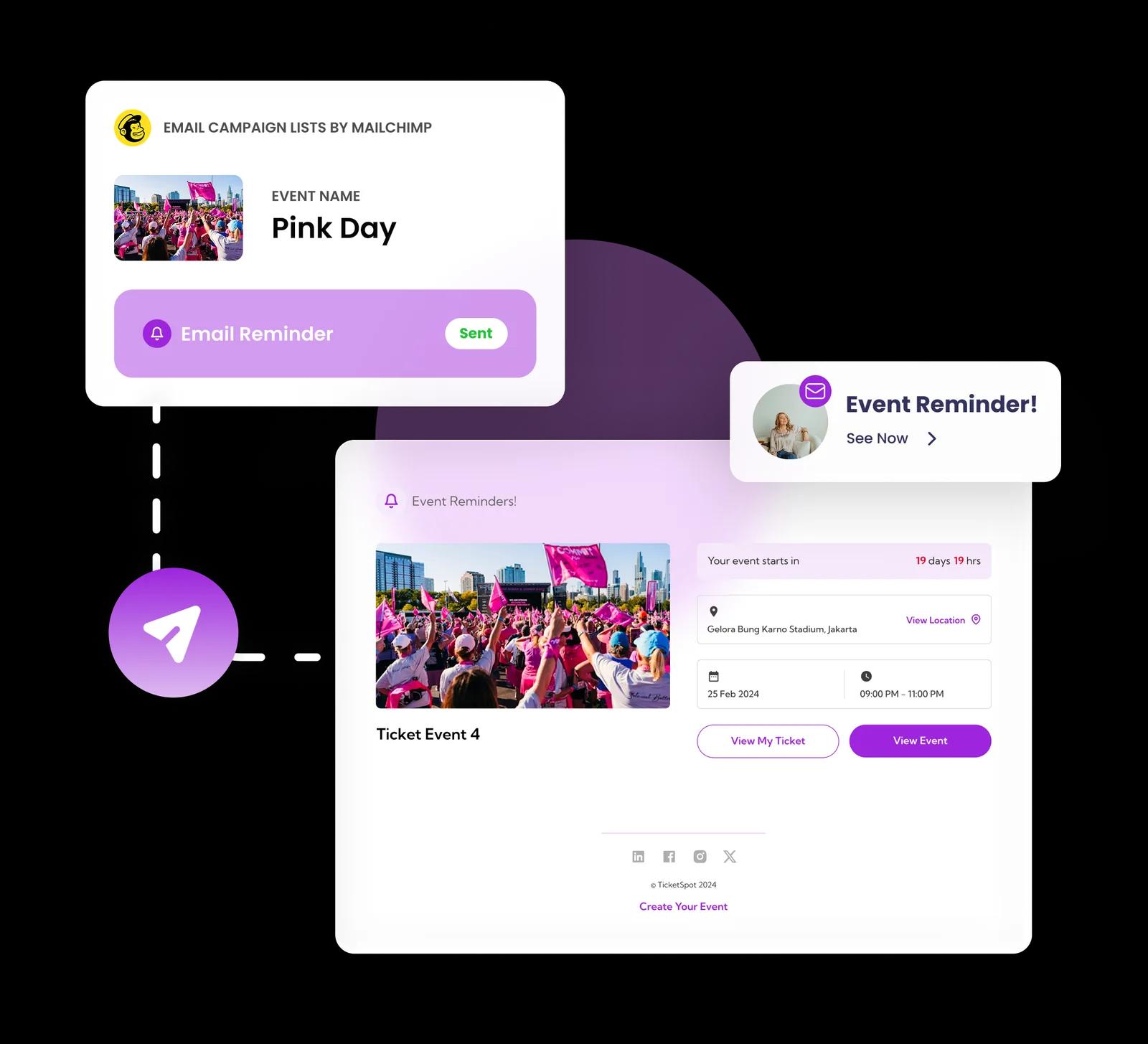 Ticket Spot attendee email communication tools