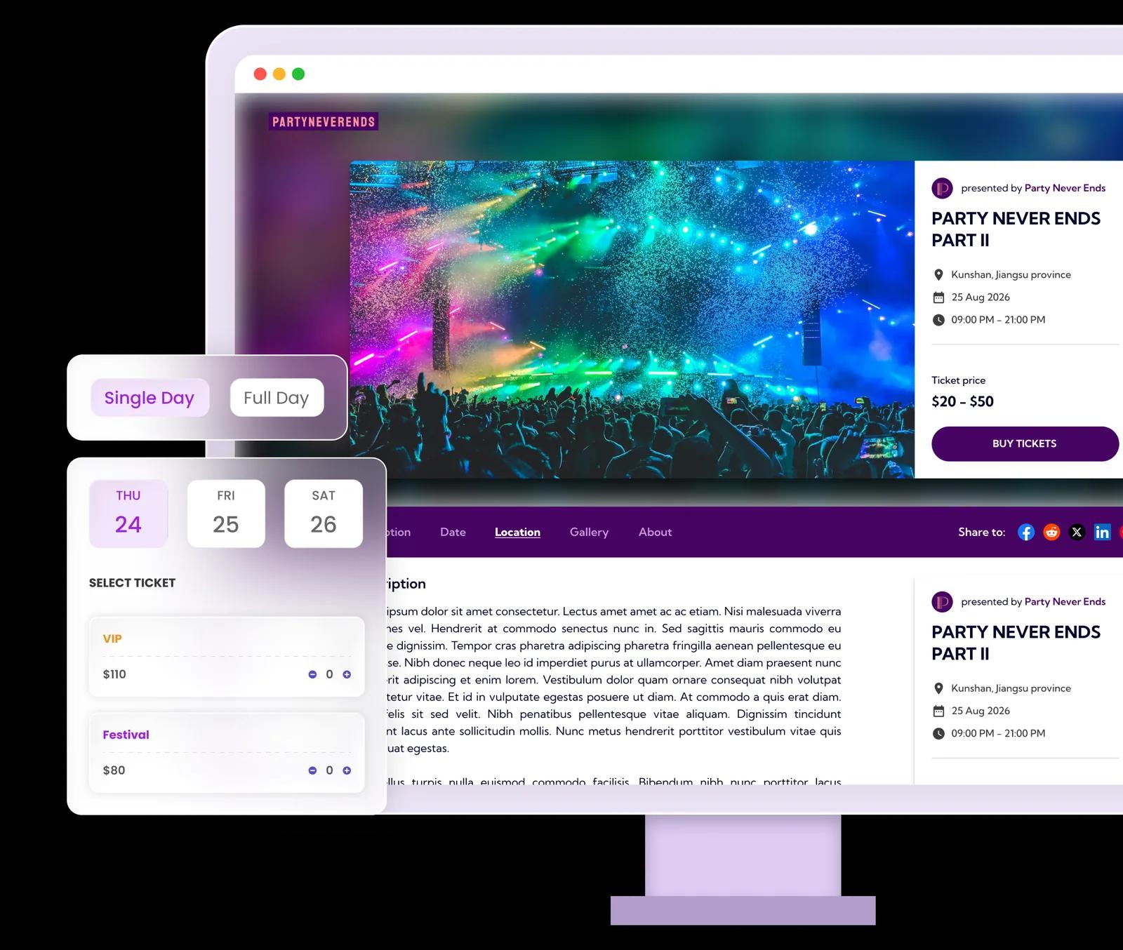 Festival & Concert Ticketing Software