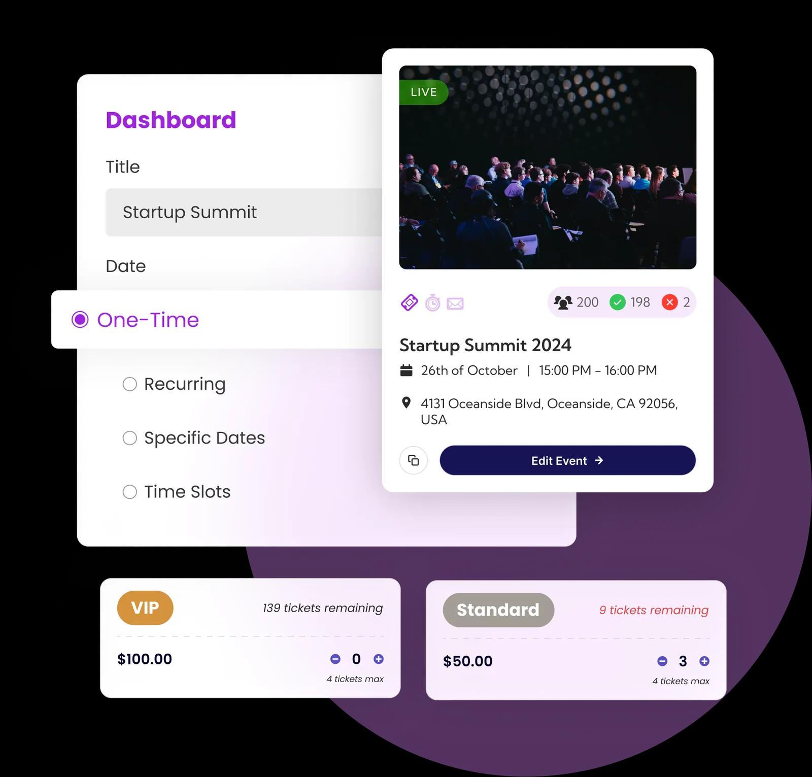 Ticket Spot ticket creation and customisation options