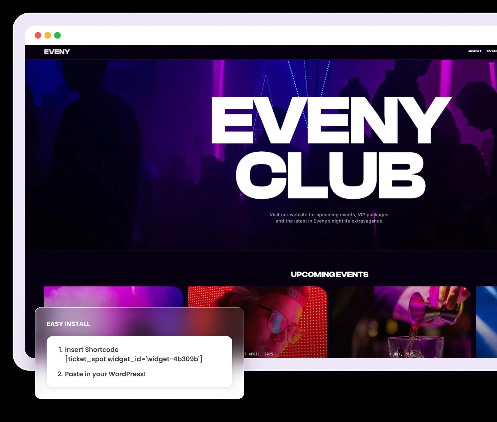 Selling event tickets on a WordPress site with Ticket Spot