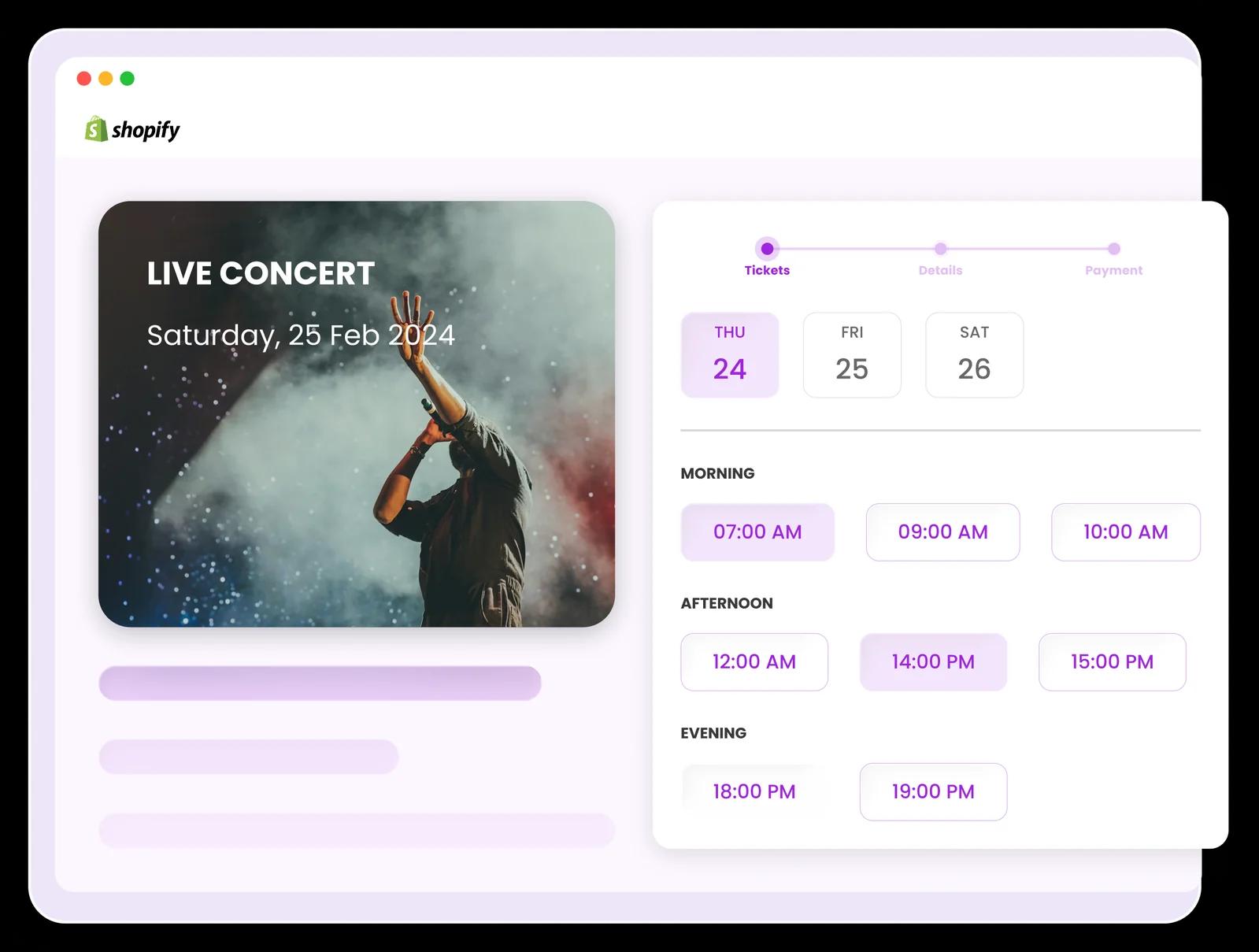 Selling event tickets through a Shopify store with Ticket Spot
