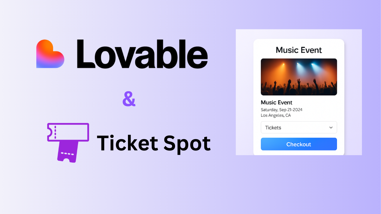 Sell Tickets on Lovable: Add Event Ticketing to Your Lovable Website