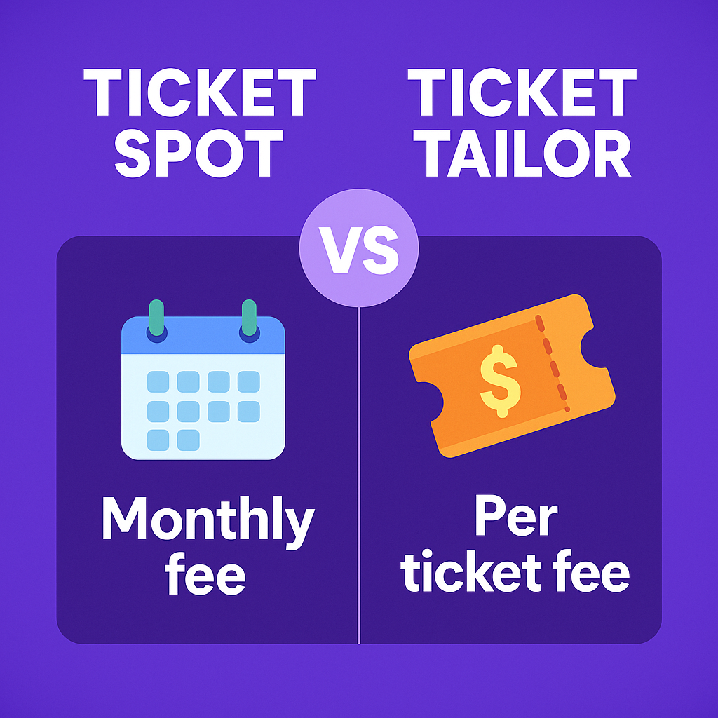 Ticket Spot vs Ticket Tailor: The No-Fee Ticketing Alternative With More Flexibility