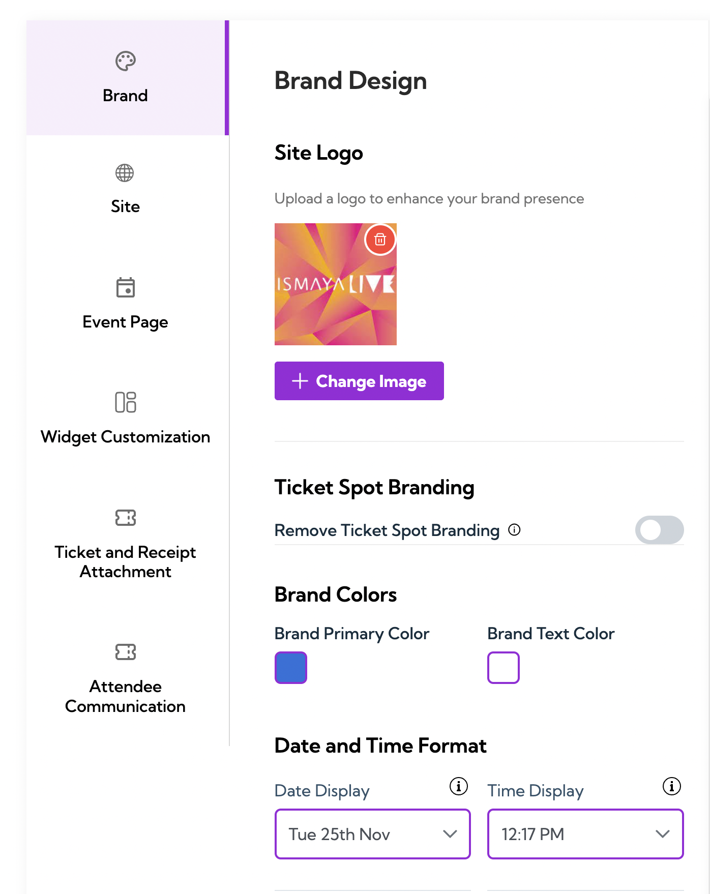 Update Branding Screenshot